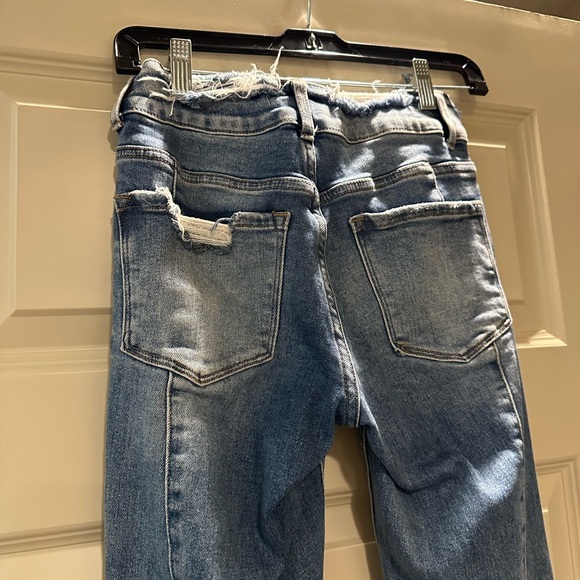 Vervet by Flying Monkey Flared Patchwork Jeans - Picture 8 of 9